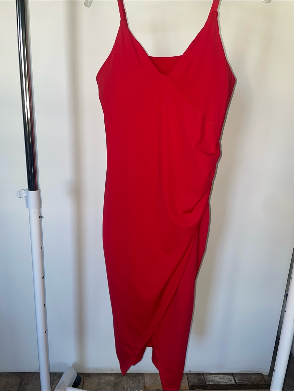 Popilush Red side slit dress with shape wear size L